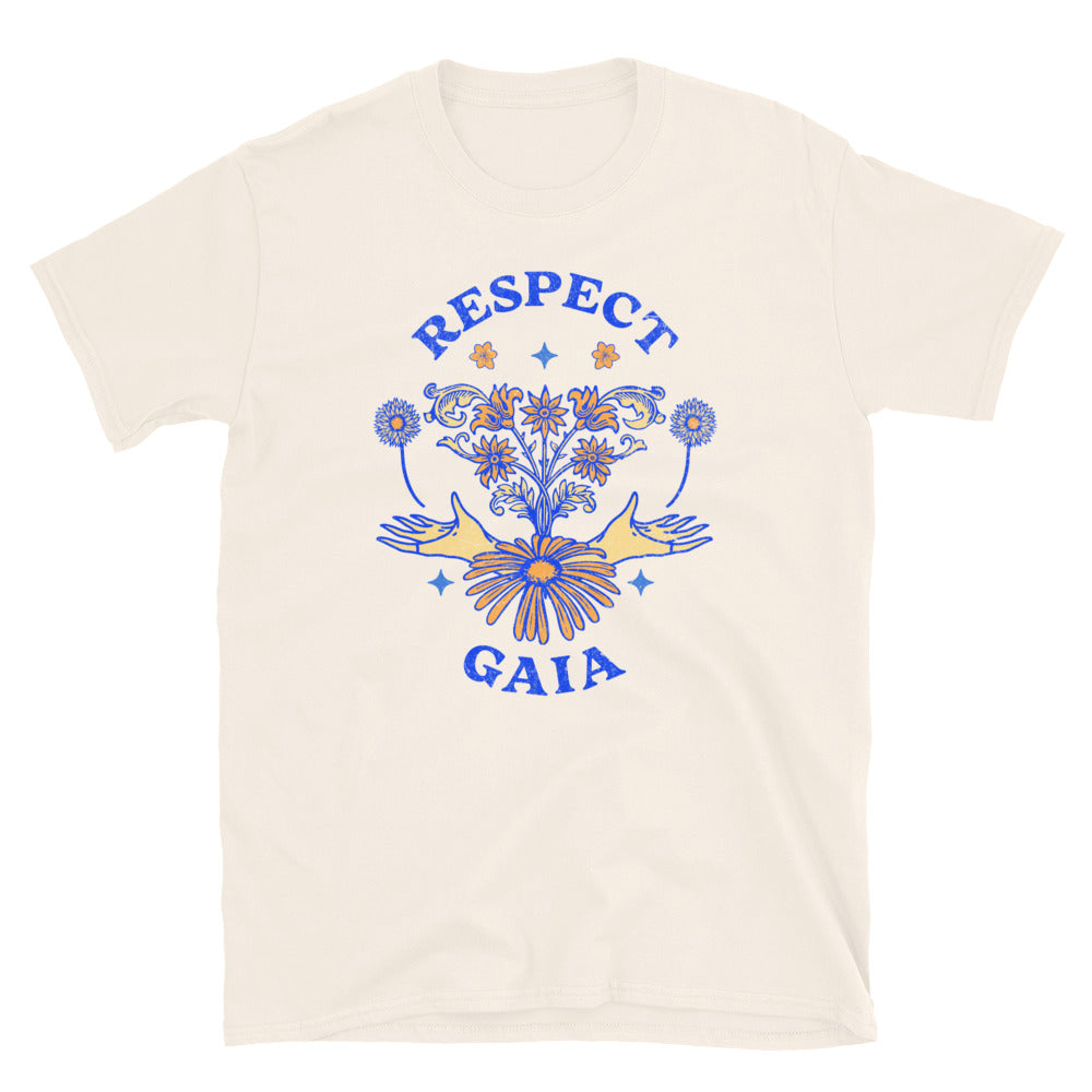 Respect Gaia TShirt - Natural Color - https://ascensionemporium.net